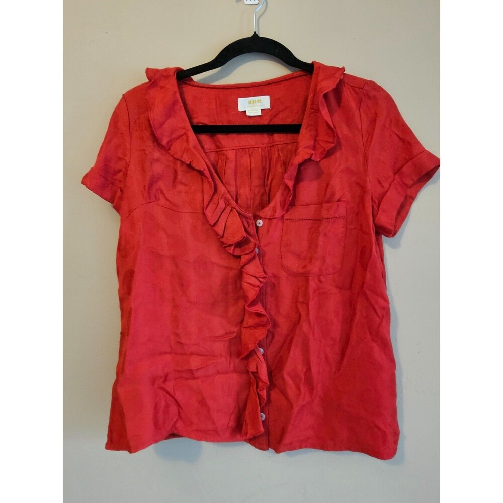 Maeve Jojo Ruffle Women's Top Size XS Short Sleeve-Anthropologie